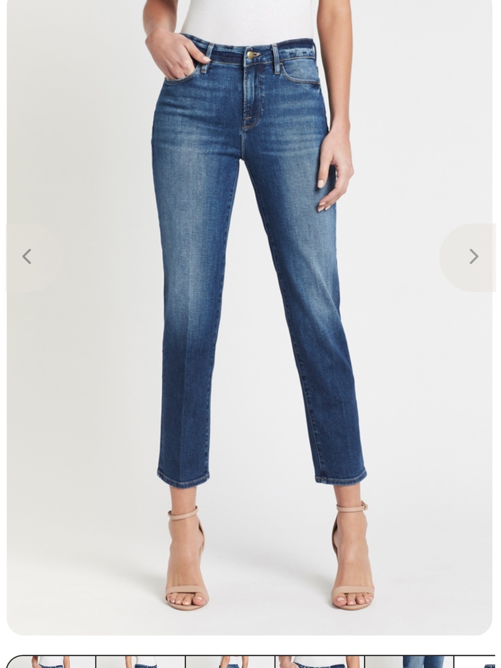 Frame Denim Slim Jeans in Dark Blue